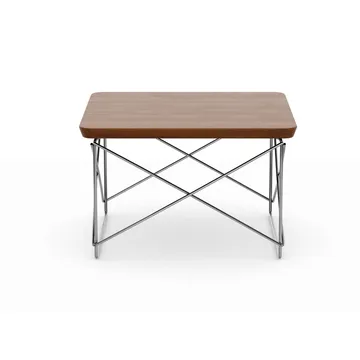 LTR occasional table sidobord - Dark walnut-stainless steel - Vitra
