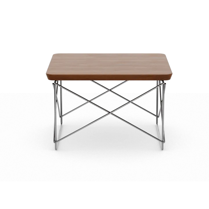 LTR occasional table sidobord - Dark walnut-stainless steel - Vitra