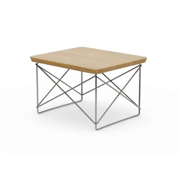 LTR occasional table sidobord - Natural chestnut-stainless steel - Vitra