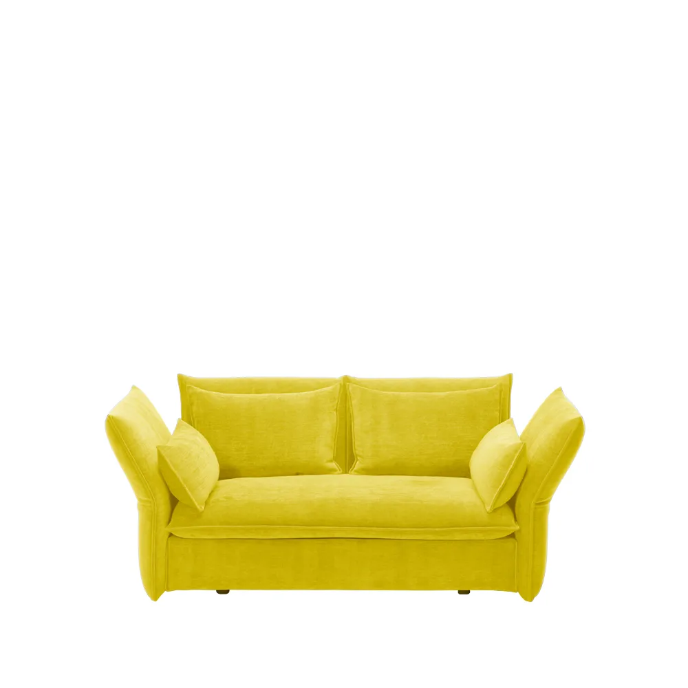 Mariposa 2-sits soffa, Iroko 01 gul Vitra