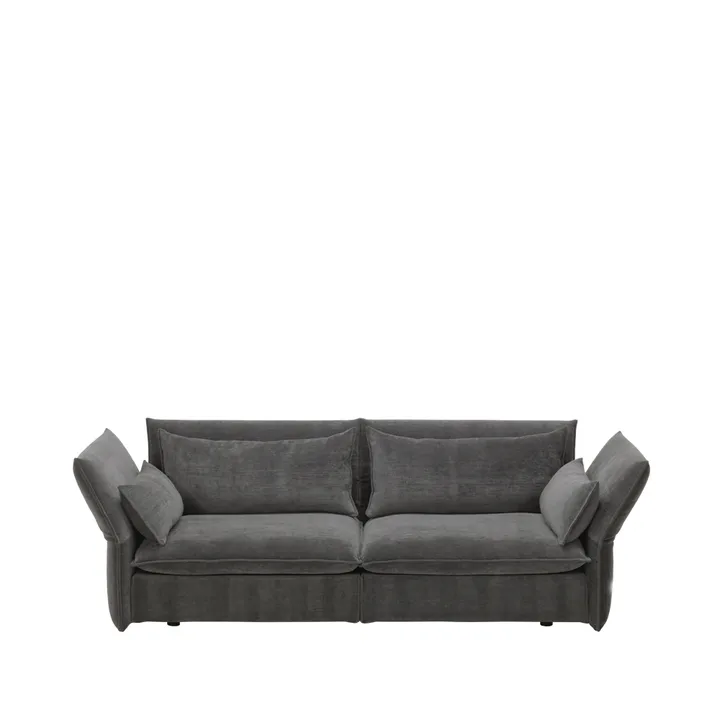 Mariposa 3-sits soffa - Iroko 08 mörkgrå - Vitra