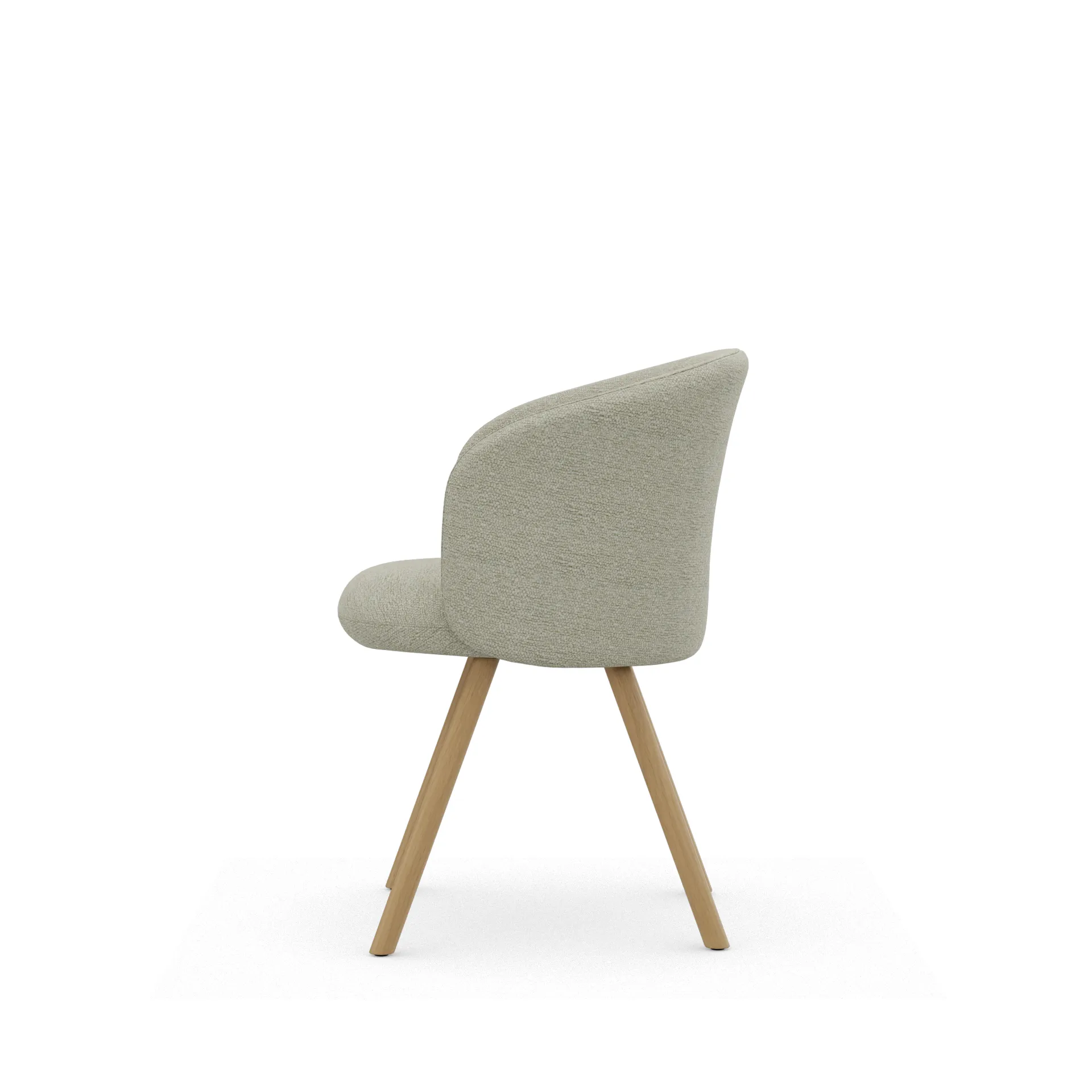 Mikado karmstol, Nubia Cream-sand-natural oak Vitra