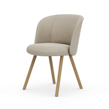 Mikado Side Chair stol - Nubia Cream-pearl-natural oak - Vitra