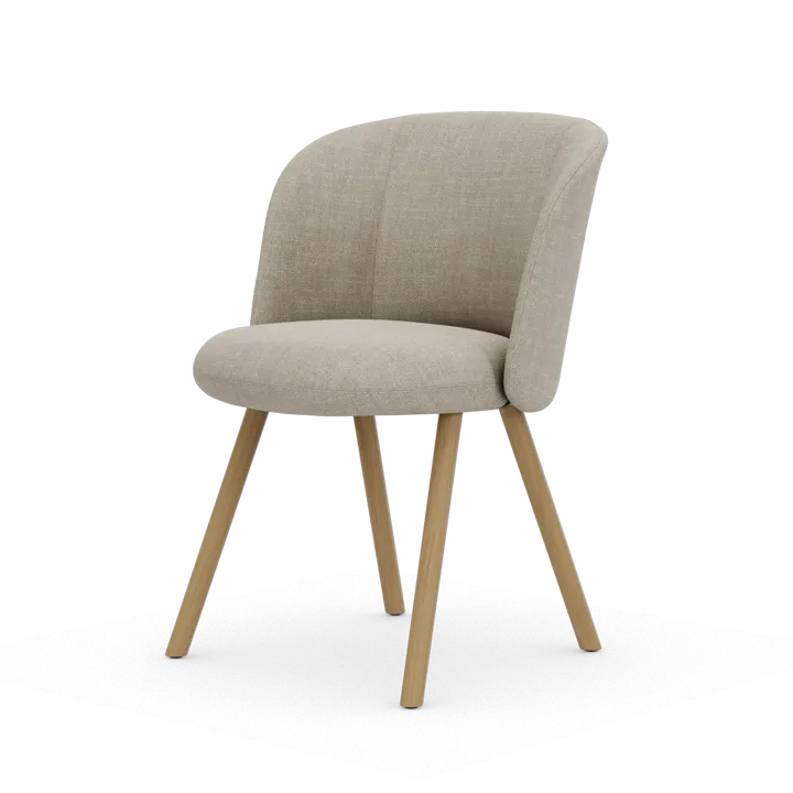 Mikado Side Chair stol - Savana Pearl melange-natural oak - Vitra