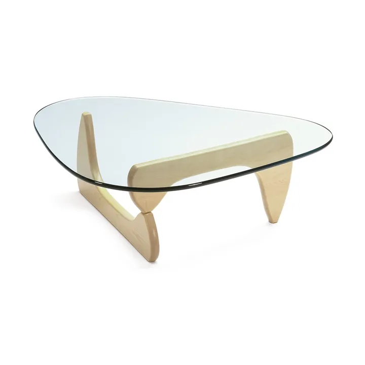 Noguchi coffee table soffbord glasskiva - Lönn - Vitra