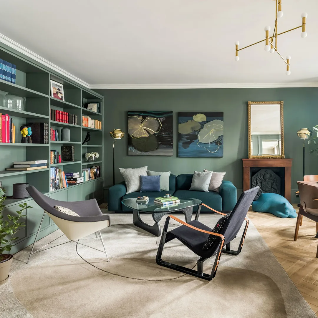 Noguchi coffee table soffbord glasskiva, Svart ask Vitra