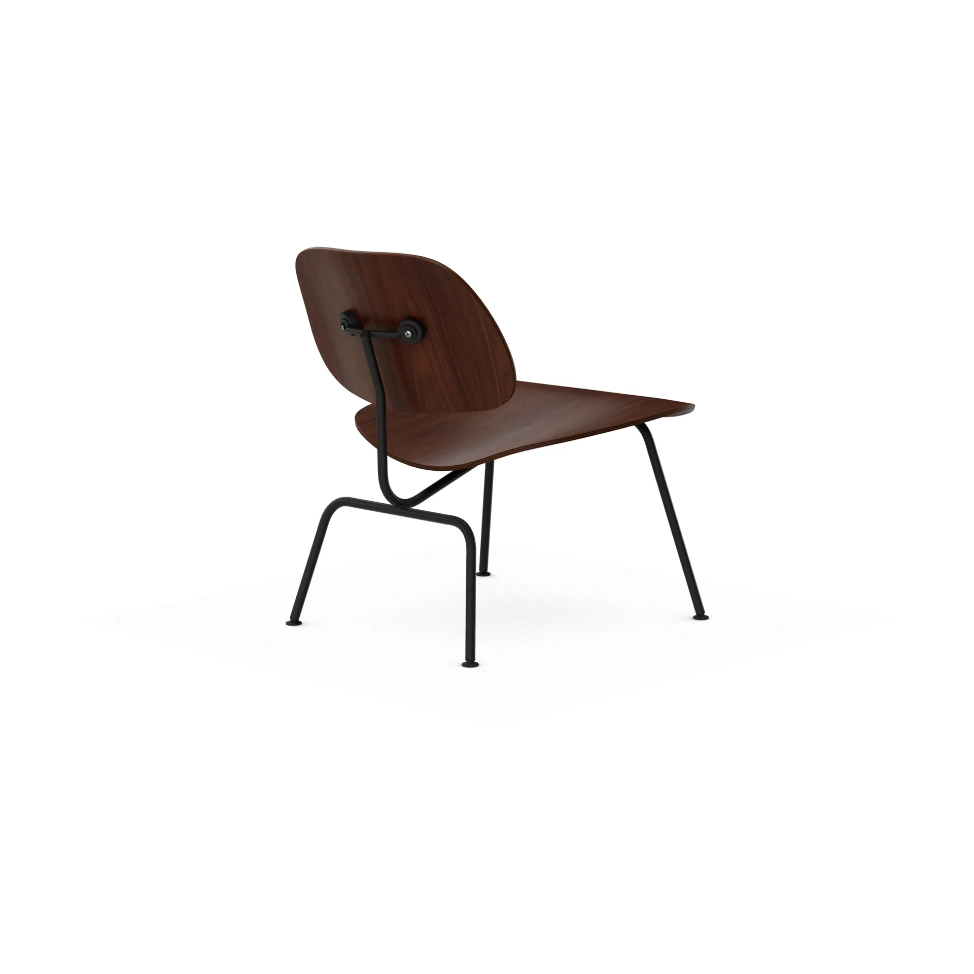 Plywood group LCM fåtölj, Valnöt-basic dark Vitra