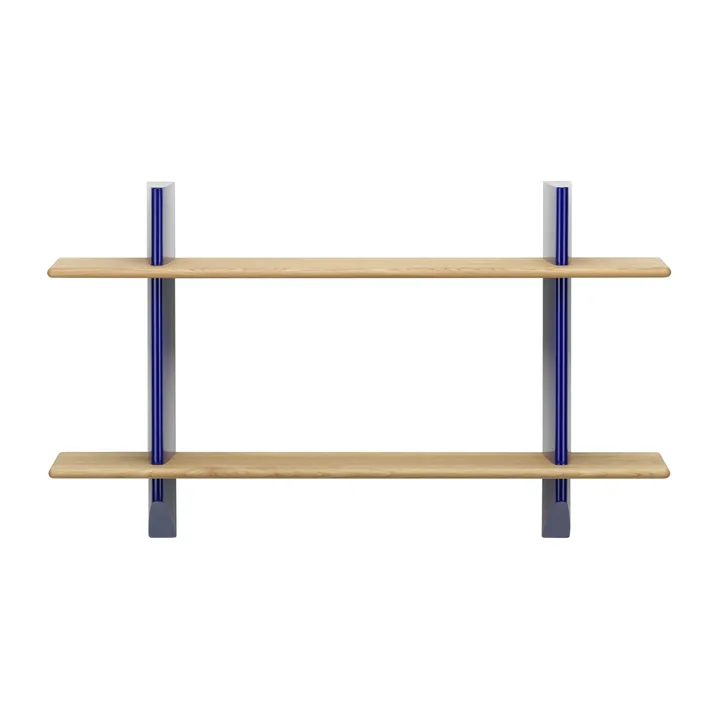 Rayonnage mural hylla - Oak-Prouvé bleu marcoule - Vitra