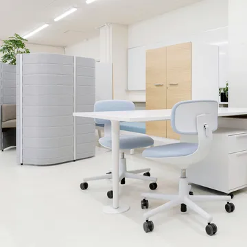 Rookie kontorsstol - plano cream white/sierra grey- soft grey - Vitra