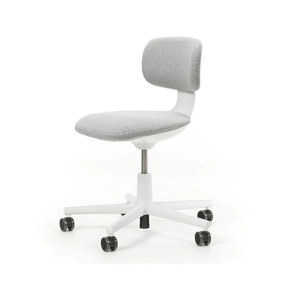 Rookie kontorsstol, plano cream white/sierra grey- soft grey Vitra