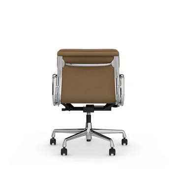Soft Pad Chair EA 217 polerat kromstativ - Papyrus - Vitra