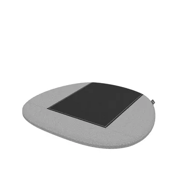 Soft Seats type B dyna - tyg plano 05 cream white/sierra grey, antislip baksida - Vitra