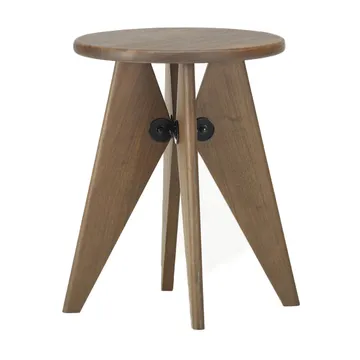 Tabouret Bois rund pall - Oljad valnöt, Ø35x45 cm - Vitra