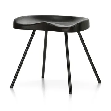 Tabouret No 307 pall - Mörk ek-Deep black (svart) - Vitra