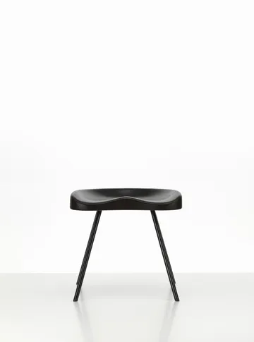Tabouret No 307 pall - Mörk ek-Deep black (svart) - Vitra