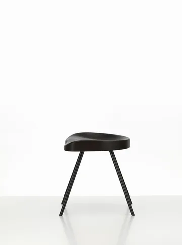 Tabouret No 307 pall - Mörk ek-Deep black (svart) - Vitra