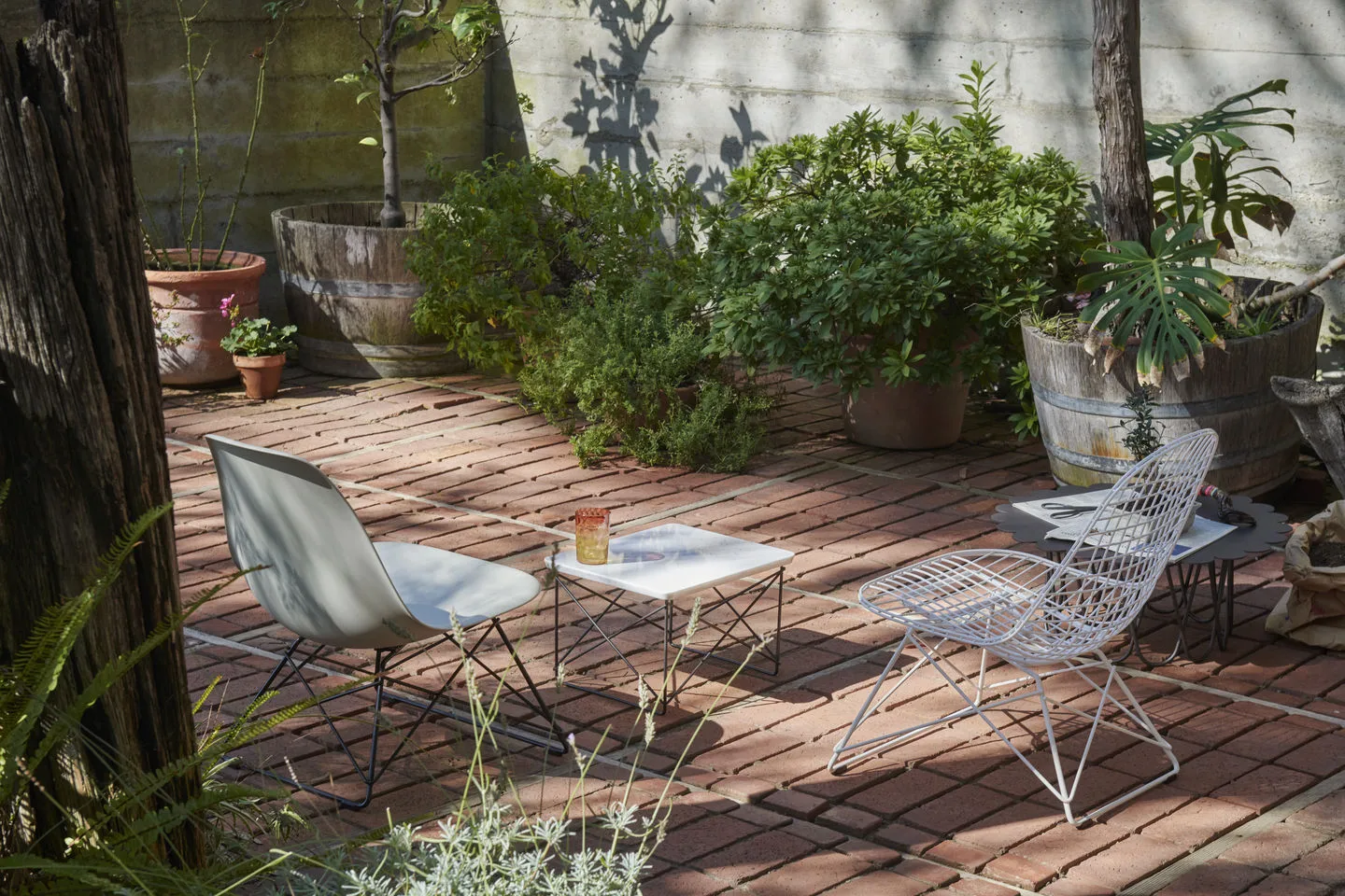 Wire Chair LKR loungestol, White Vitra