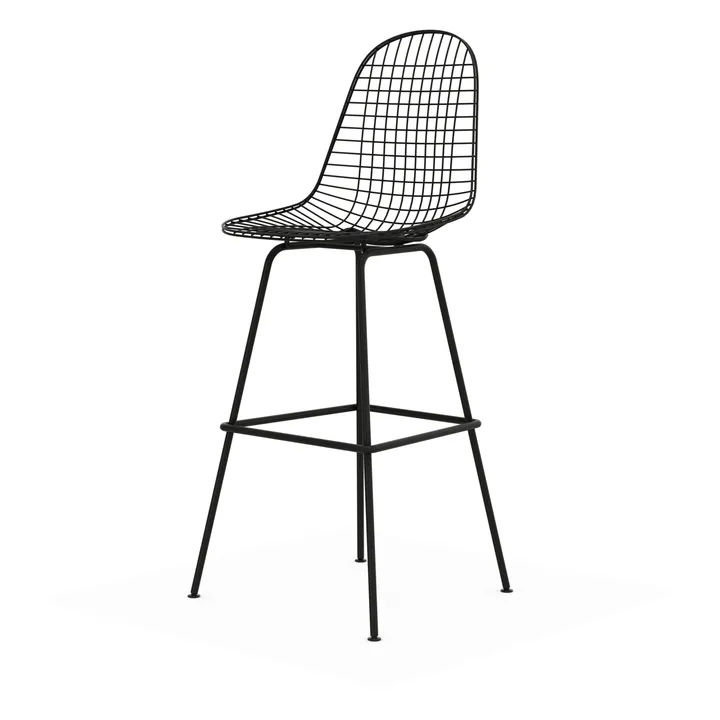 Wire Stool barpall - High Black - Vitra
