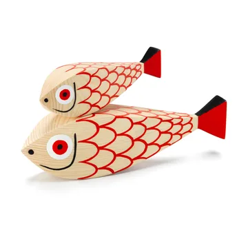 Wooden Dolls - röd, mother fish & child - Vitra
