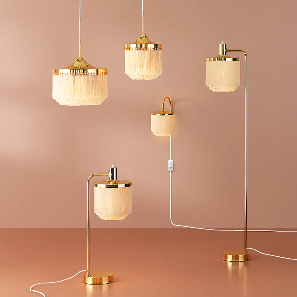 Fringe bordslampa, pale pink Warm Nordic