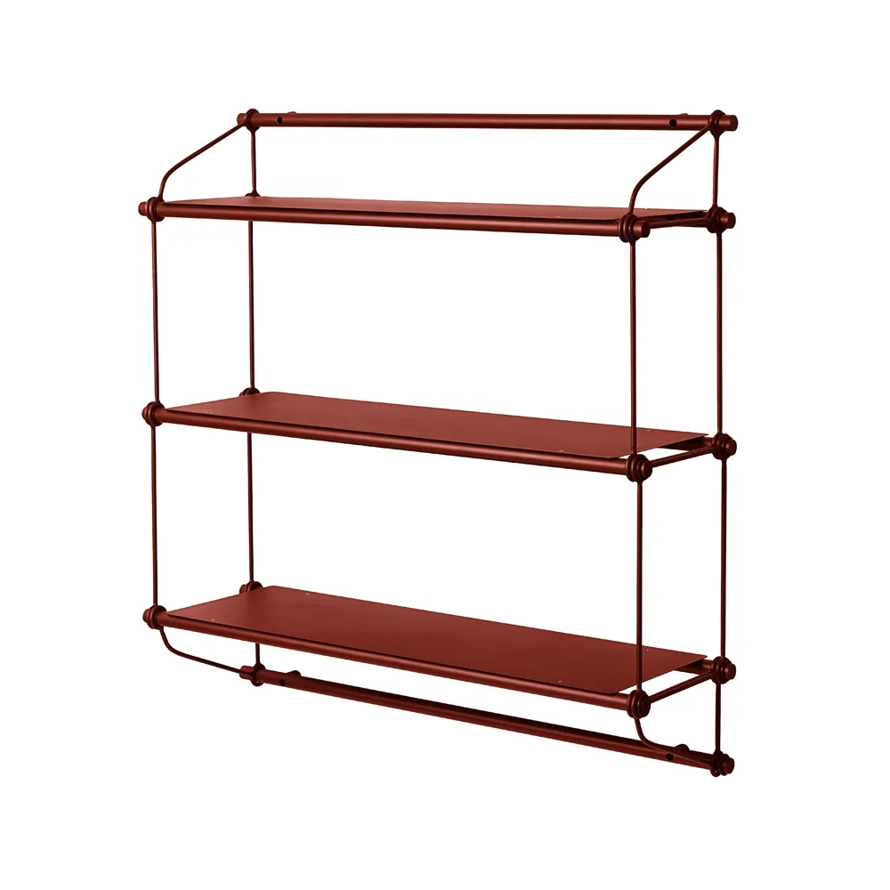 Parade hylla, oxide red, 3 hyllor Warm Nordic