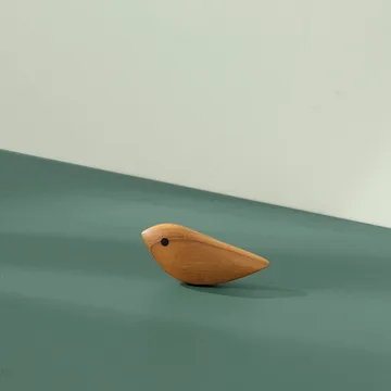 Twirling Bird dekoration S - Teak - Warm Nordic