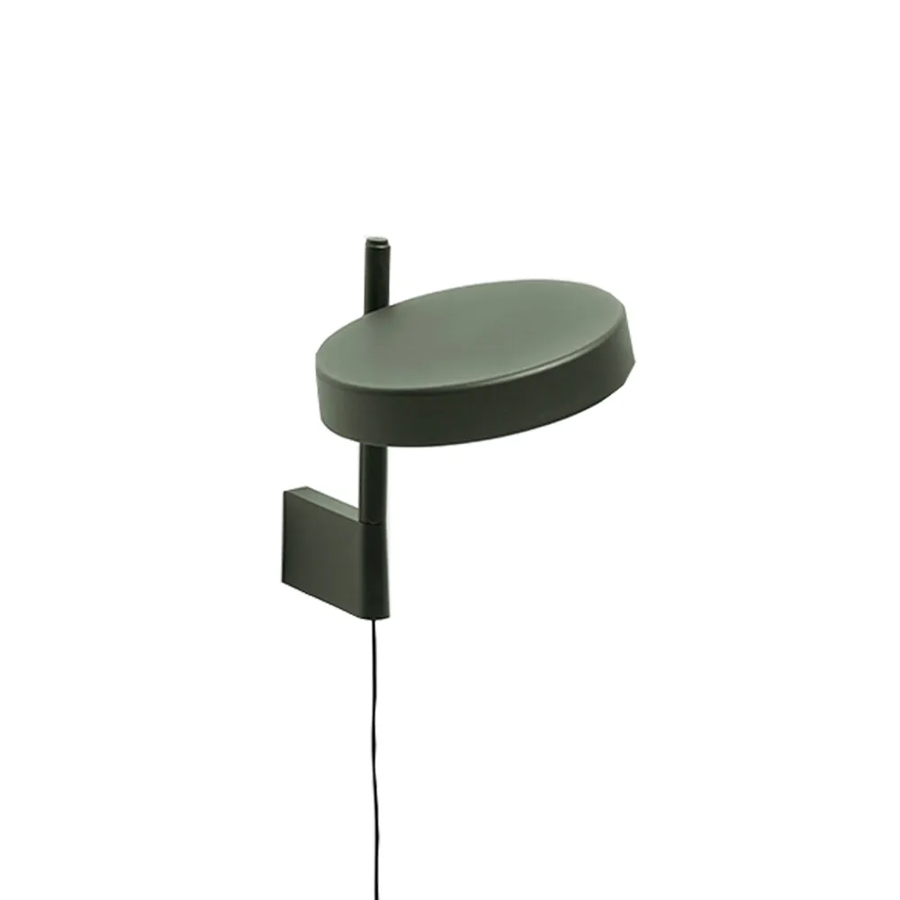w182 Pastille br1 vägglampa, olive green, kort arm Wastberg+