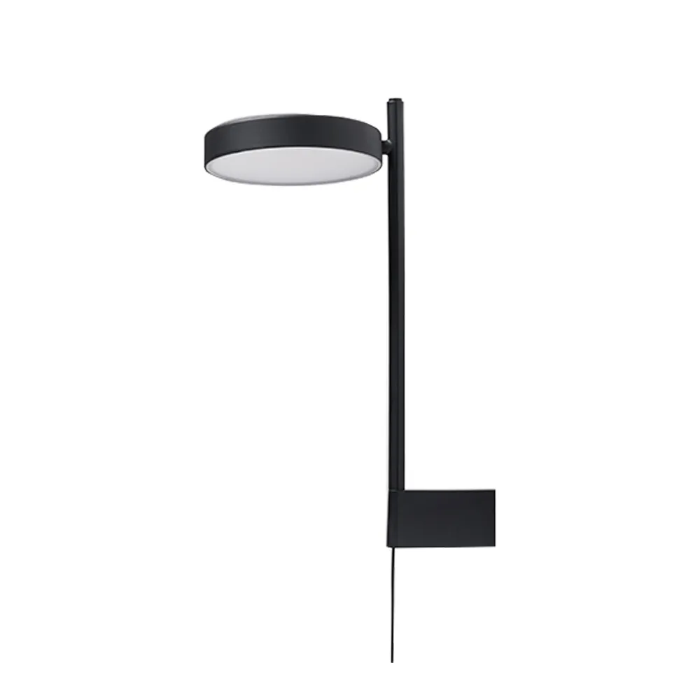w182 Pastille br2 vägglampa, graphite black, lång arm Wastberg+