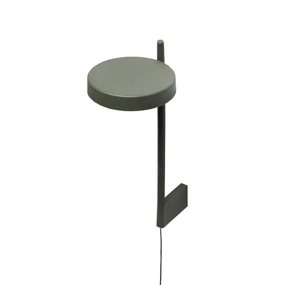 w182 Pastille br2 vägglampa, olive green, lång arm Wastberg+