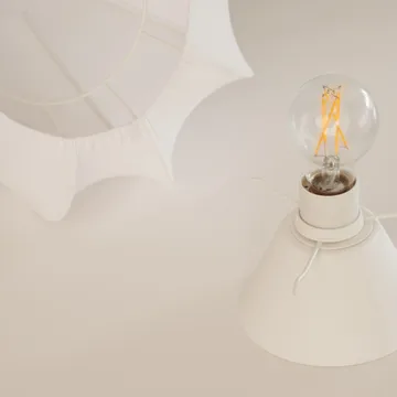 Anna plafond mini Ø30 cm - White cotton - Watt & Veke