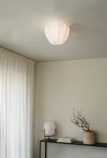 Anna plafond mini Ø30 cm - White cotton - Watt & Veke