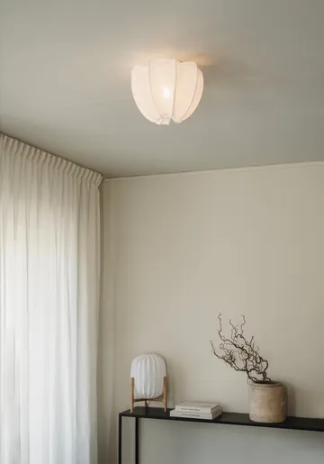 Anna plafond mini Ø30 cm - White linen - Watt & Veke