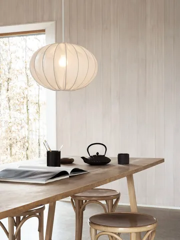 Boll 40 linen lampskärm - White - Watt & Veke