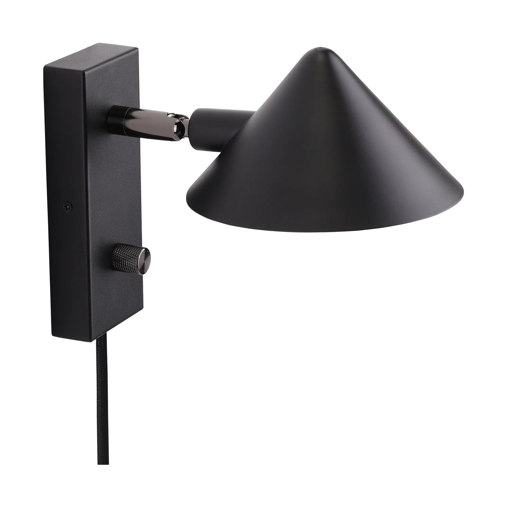Kuro vägglampa, Black, Ø14x16 cm, read Watt & Veke