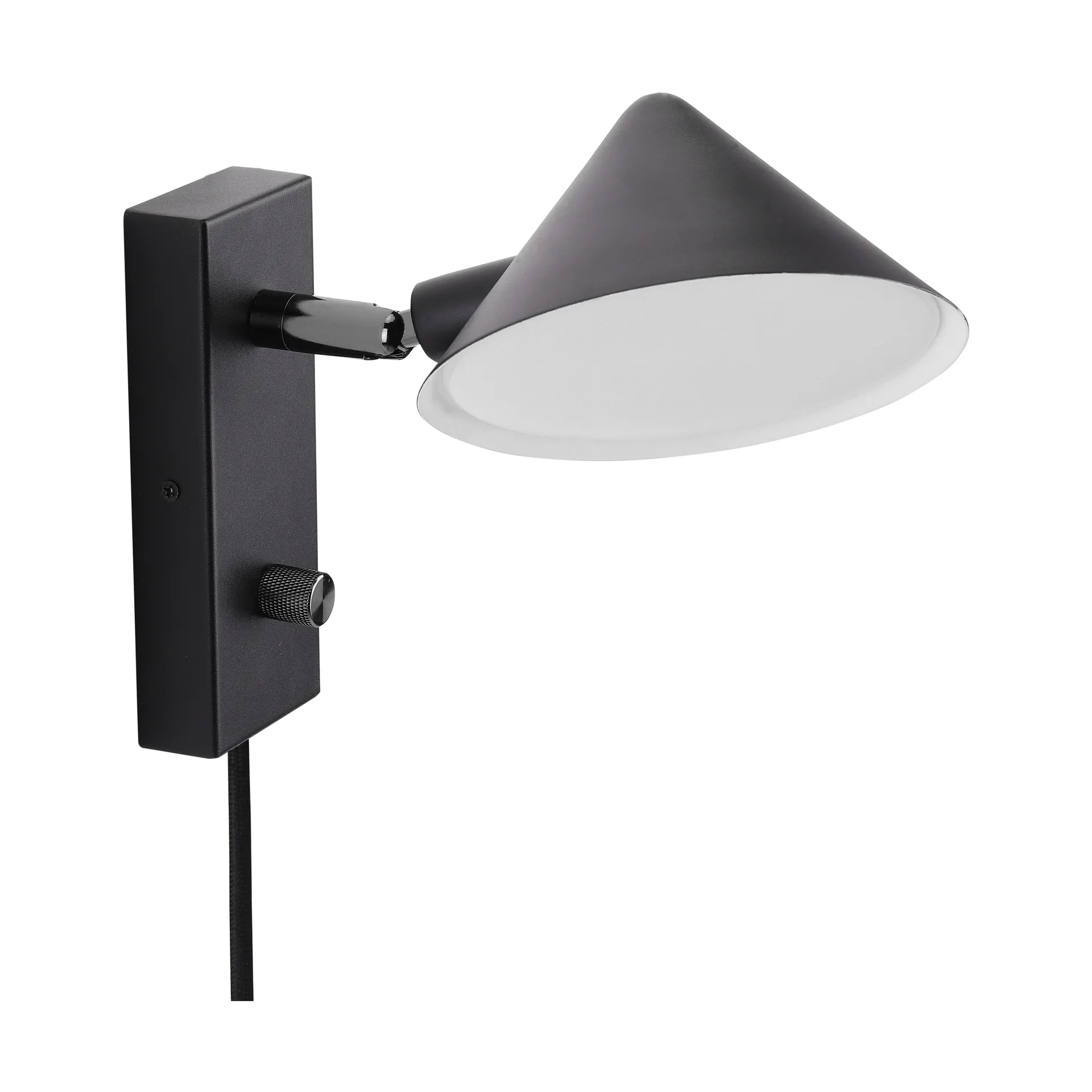 Kuro vägglampa, Black, Ø14x16 cm, read Watt & Veke