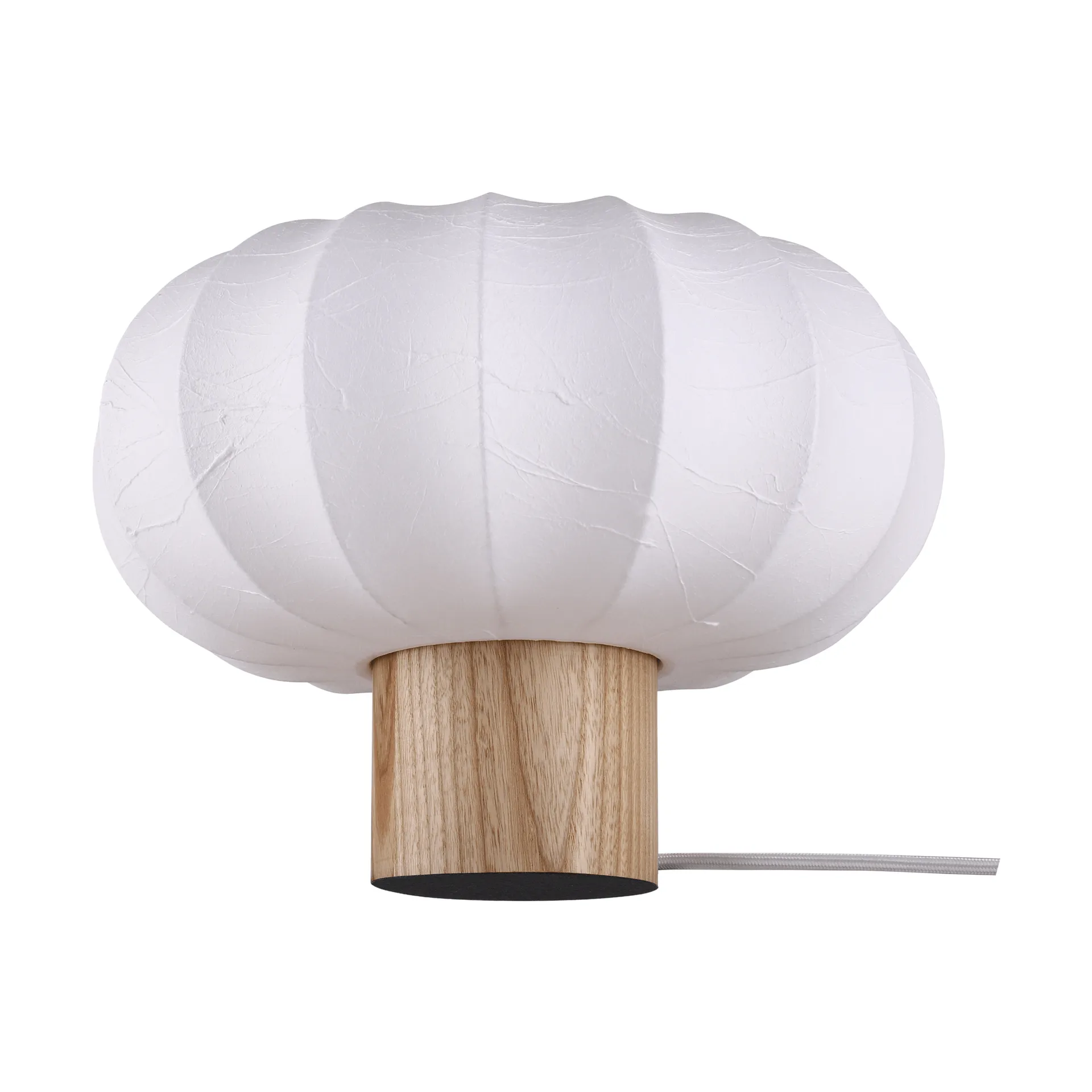 Lunari bordslampa, White-Natural ash, Ø32x24cm Watt & Veke