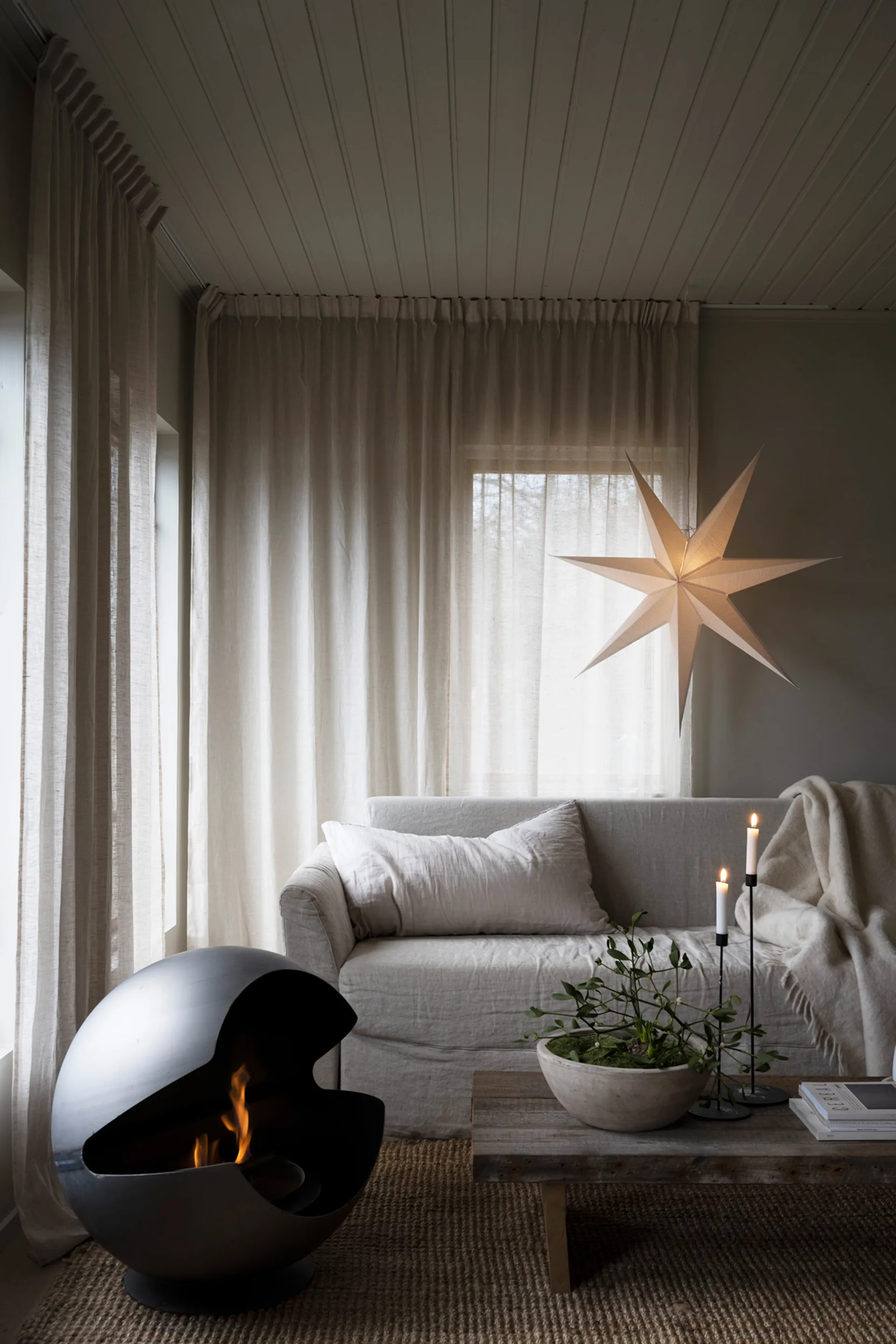 Mira adventsstjärna Ø100 cm, Vit Watt & Veke