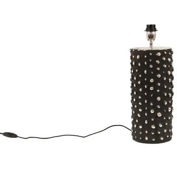 Peggy lampfot 28 cm - Svart-silver - Watt & Veke