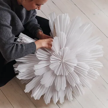Snöblomma adventsstjärna - 68 cm - Watt & Veke