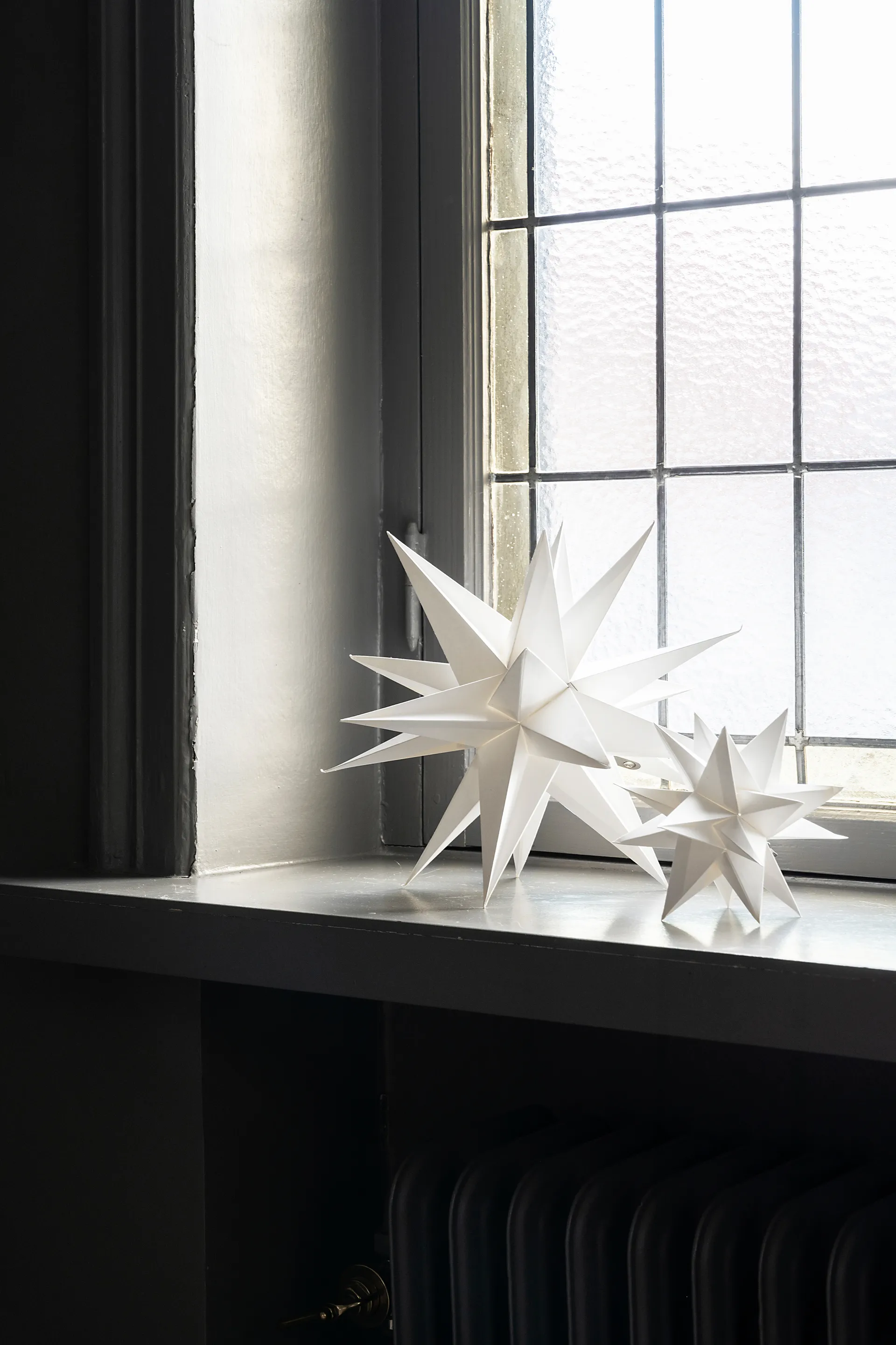 Sputnik adventsstjärna Ø15 cm, Vit Watt & Veke