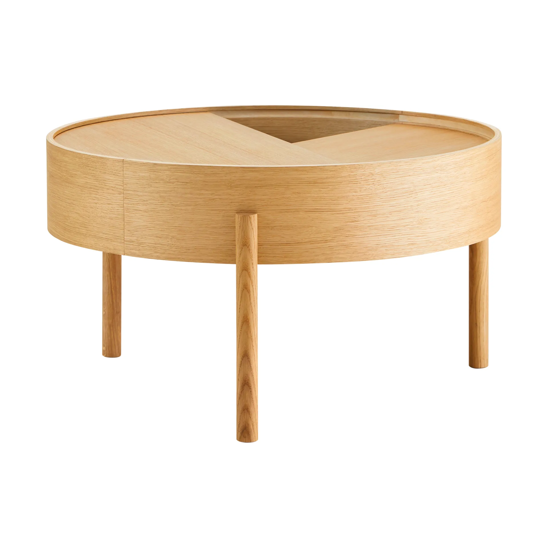 Arc soffbord Ø66 cm, Oljad ek Woud