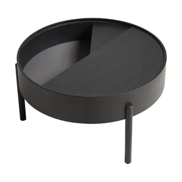 Arc soffbord Ø66 cm - svartmålad ask - Woud