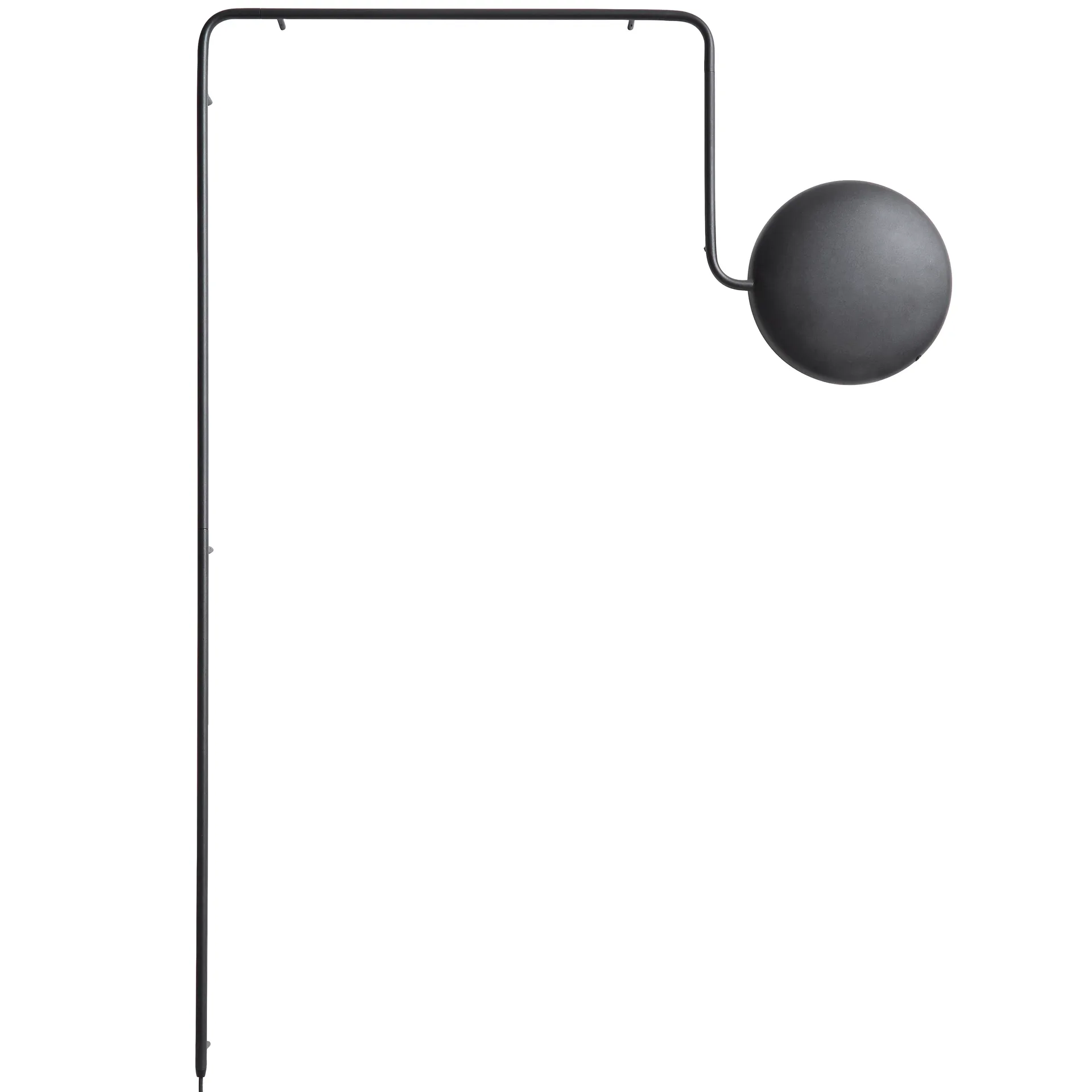 Mercury vägglampa, svart Woud