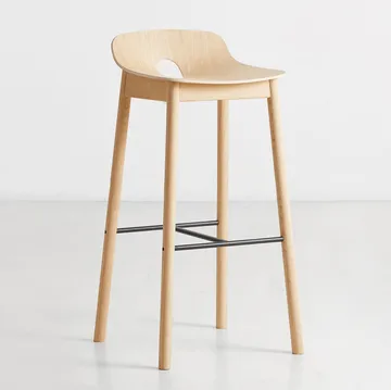 Mono barstol - Vitpigmenterad ek - Woud