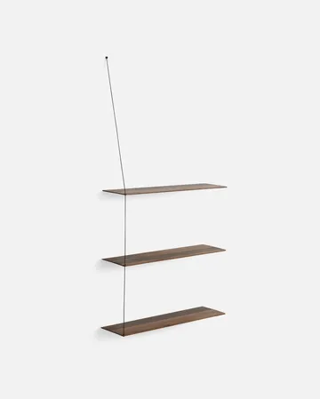 Stedge Add-on hylla - Rökt ek-svart, 80 cm - Woud