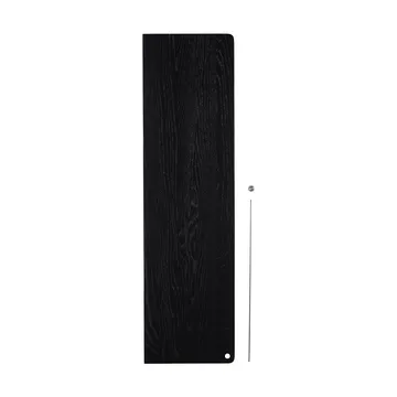 Stedge Add-on hylla - Svart ek-borstat stål, 80 cm - Woud