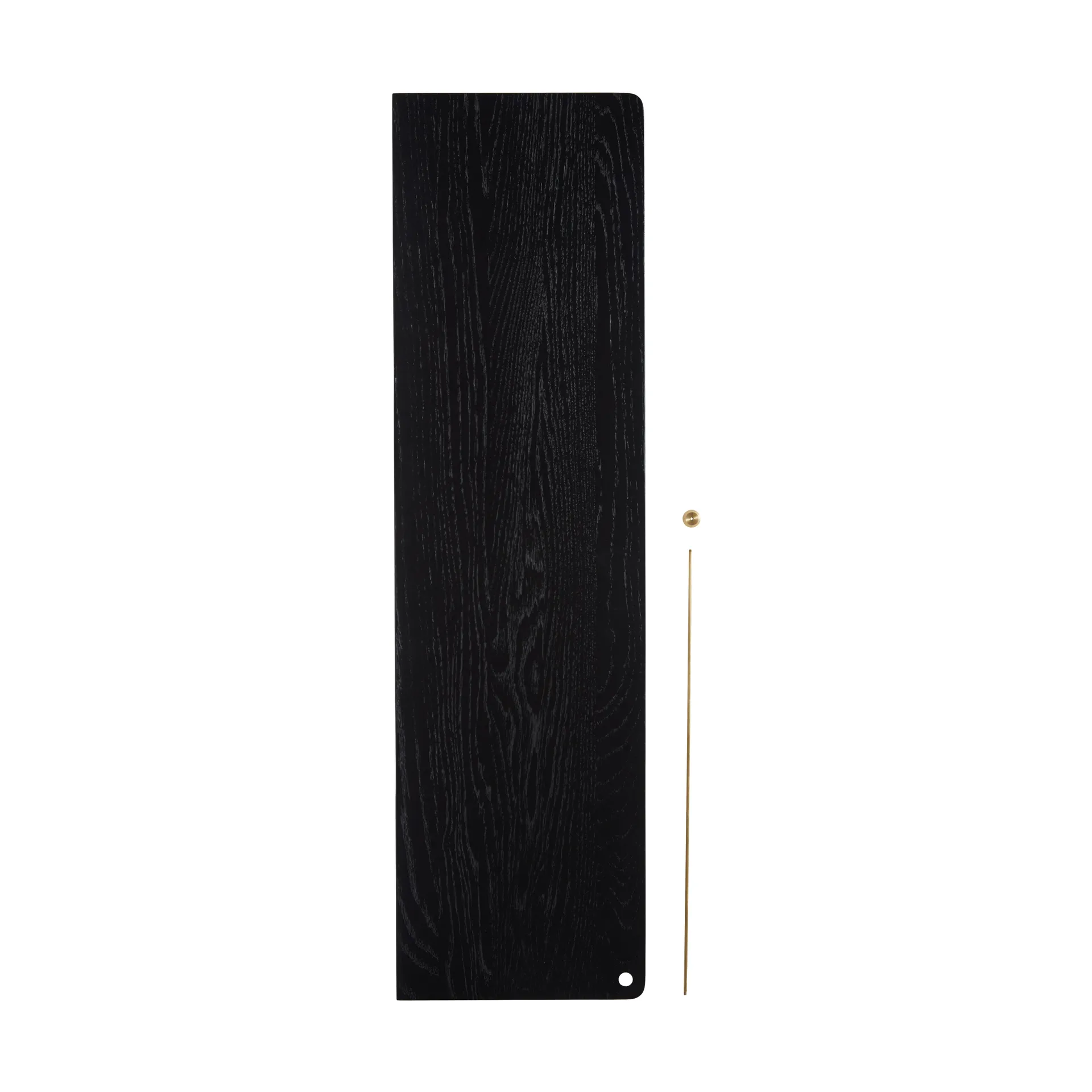 Stedge Add-on hylla, Svart ek-mässing, 80 cm Woud