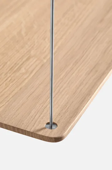 Stedge Add-on hylla - Vitpig. ek-borstat stål, 60 cm - Woud