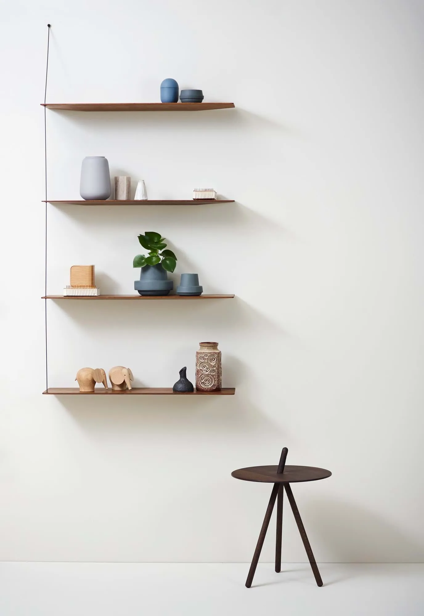 Stedge Add-on hylla, Vitpig ek-borstat stål, 80 cm Woud