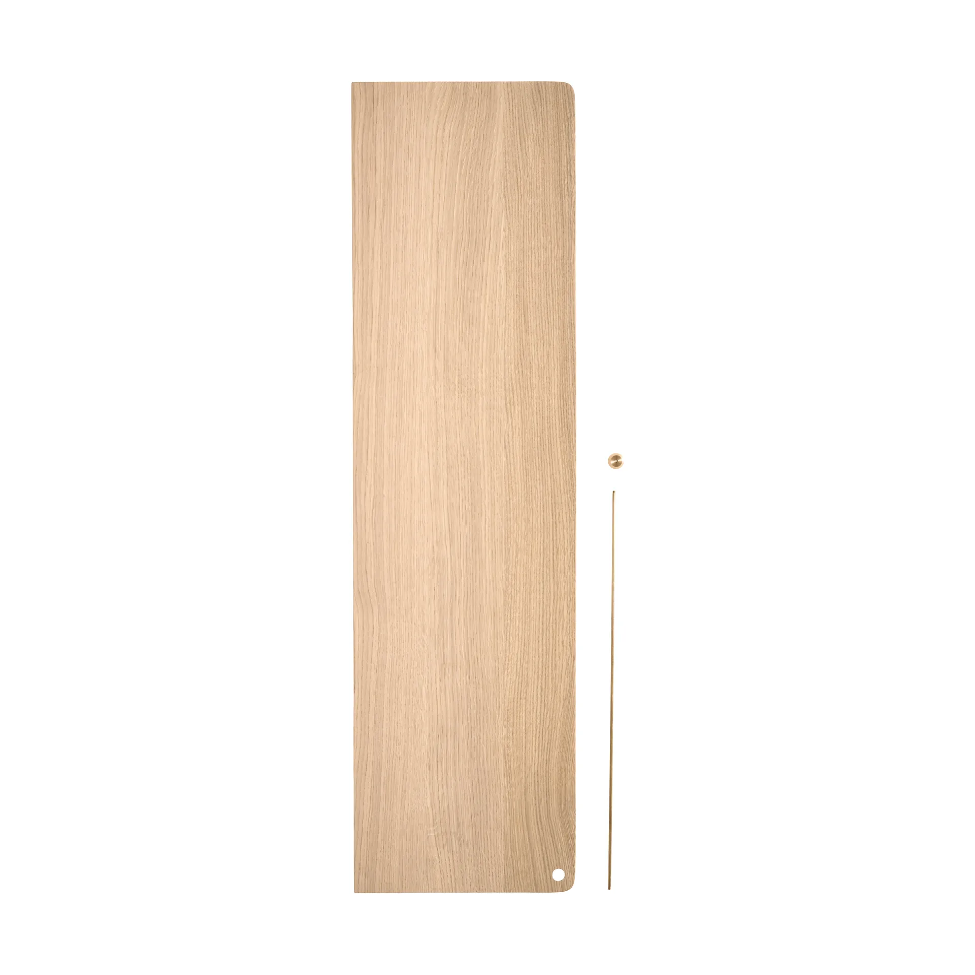 Stedge Add-on hylla, Vitpig. ek-mässing, 60 cm Woud